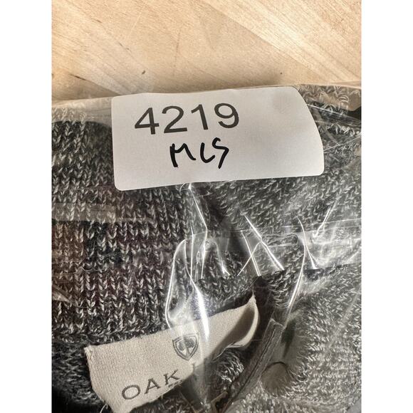 Oak Hill Gray Quarter Zip Cotton Knit Sweatshirt Men's Size 2XL Preppy Golf Core - Picture 7 of 7